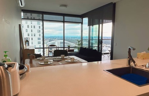 Sydney Olympic Park Apartment | Skyline View 1BR @ Olympic Park | Balcony + Parking