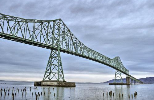 Astoria Apartment | Stylish Riverfront Condo in Downtown Astoria - Family-Friendly