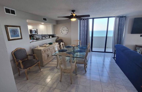 Daytona Beach Condo | Oceanfront 3BR Penthouse with Pool & Spa - Sleeps 12