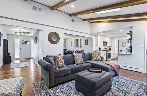 Scenic Heights House | Ideal Retreat Near Denver: Hot Tub, Mountain Views & Fire Pits