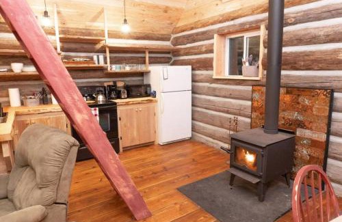 Regional District of Nanaimo House | Slow-Go Log Cabin in the Woods with Cozy Woodstove