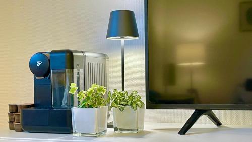 Freiberg am Neckar Apartment | SmartApart Stuttgart: Garden Retreat with Workspace