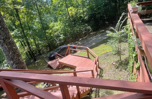 Unaka House | Relax at Smokey Mountain Cabin with Pool & Family Fun