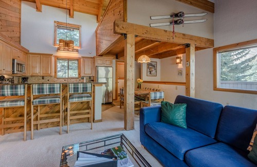 Warm Springs Condo | Scenic Smokey Plaza Condo 1 with Hot Tub & Spa Amenities