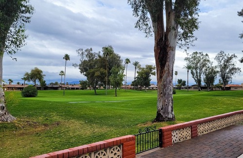 Sunland Village House | Golf-Front Retreat with Pool, Hot Tub & Modern Amenities