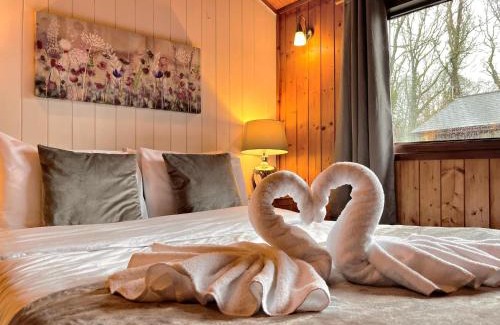 Llanybri Ski Chalet | Discover Snowdrop 9: Hot Tub Retreat in Pembrokeshire