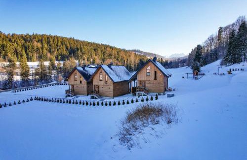 Lapsze Nizne Ski Chalet | Perfect Retreat at Sołtysie Chaty with Oceanfront Hot Tub