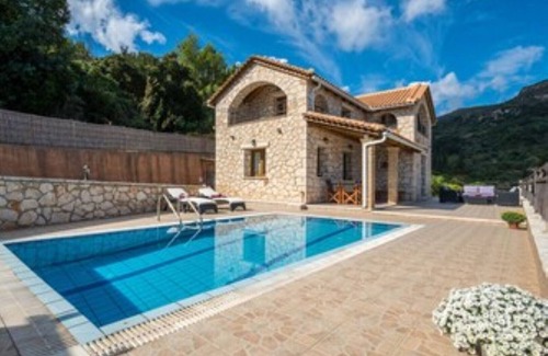 Xirokastello Villa | Elegant Socrates Villa with Sea View & Private Pool