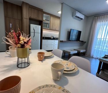 Foz do Iguacu City Centre Apartment | Experience Culinary Sophistication in Foz with Family-Friendly Amenities