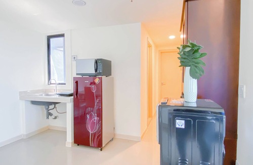 Cikarang Apartment | Soft Scandinavian 3Br At Meikarta Apartment