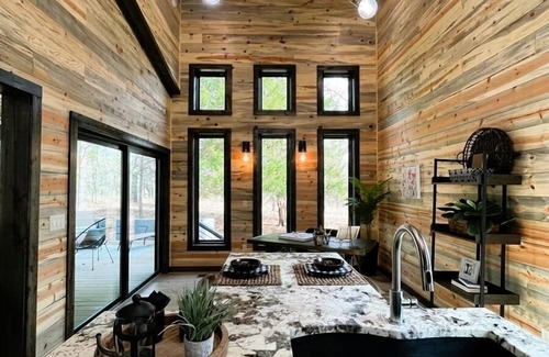 Pickens Cabin | SOHO LOFT: Poolside Retreat with Spa & Pet-Friendly Perks