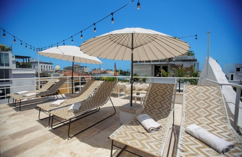 Cartagena Walled City Villa | Experience Sol De Alba: Rooftop Bar & Private Pool Oasis