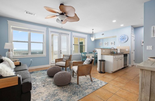 Galveston Condo | Ocean View Retreat - Pet Friendly with Easy Beach Access