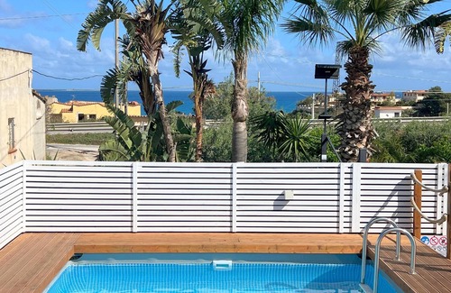 Balestrate Villa | Villa Solemare "Azzurro": Ocean View & Garden Near Beach