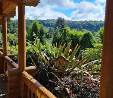 Aymestrey Apartment | Exceptional Oak Log Cabin with Private Hot Tub Awaits