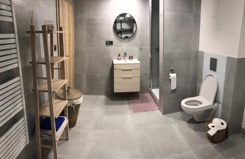 Nove Mesto na Morave House | Cozy Room with Kitchen & Bathroom in a Charming Row House