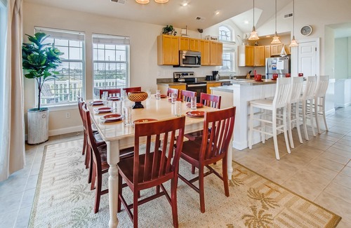 Wind Over Waves House | Soundside Retreat: Dog Friendly with Pool & Hot Tub Access