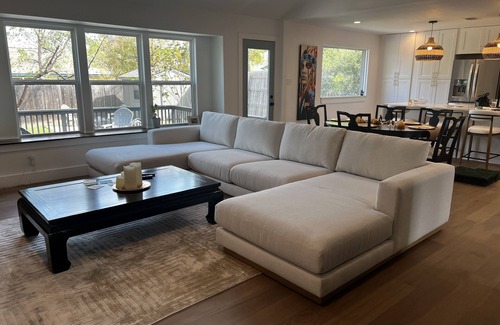 Austin House | South Austin Bungalow with Workspace and Backyard Oasis