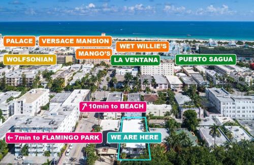 Flamingo/Lummus Apartment | South Beach Walk to Sea Free Parking & Balcony Family & Pet Friendly