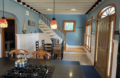 Southold House | Southold Waterfront Retreat with Dock, Hot Tub & Beaches