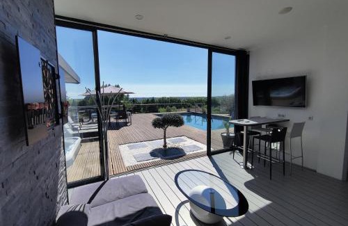 Agen Apartment | Indulgent Spa Retreat at Sky House Agen with Hot Tub & Terrace