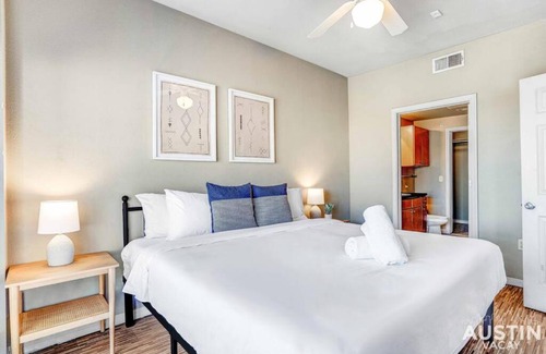 West Campus Apartment | Spacious Retreat for 8 Steps from Downtown & UT Campus