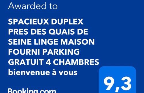 Centre Ville Rive Gauche Apartment | Spacious Duplex Near the Seine with Free Parking & Family-Friendly