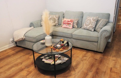 Larimer Apartment | Spacious 1-bedroom apartment with private deck