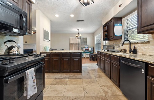 Indian Oaks House | Inviting 2-Story Home with Backyard and Office Space