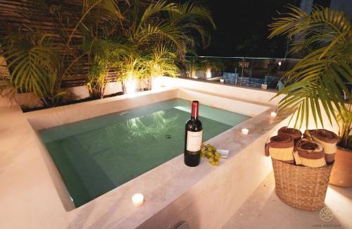 Tulum Apartment | 2BR Oceanfront Apartment with Hot Tub & Yoga Deck Awaits