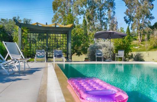 Termenades Villa | Relax at Villa Afionas: Beach Access & Eco-Pool Oasis