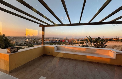 6th of October City Villa | Spacious 5-bedroom uphill villa with WiFi, AC in delightful Palm Hills district