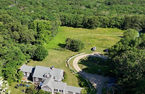 West Tisbury House | Exclusive 5 BR Retreat with Private Beach & Wildlife Access