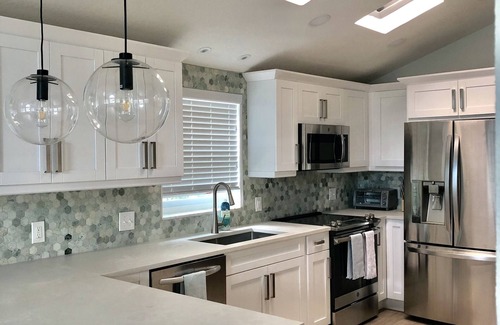 Indian Shores House | Pet-Friendly Beach House with Ocean View Steps to the Gulf