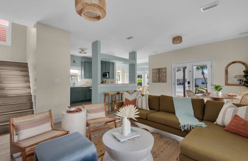 Clipper Cove House | Beachside Retreat with Private Heated Pool and Patio Bar