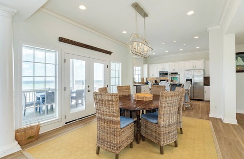 Pirates Beach House | Beachfront Oasis with Ocean View, Hot Tub & Chef's Kitchen