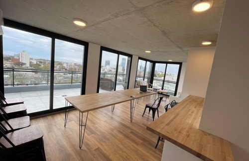 Montevideo Apartment | Spacious Brand New Studio Apartment near WTC.nFitness room, Ultra Fast WiFi, AC