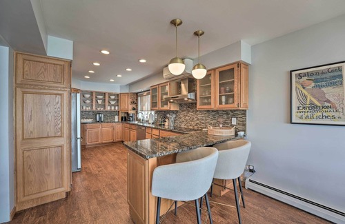 Delton House | Charming Delton Home with Fire Pit and Scenic Lake Views