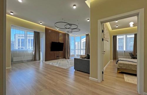 Almaty Apartment | Spacious Designer Apartment with a Scenic View
