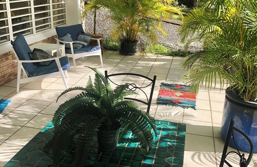 Ducos Apartment | Inviting Ground Floor F2 with Pool and Ocean View