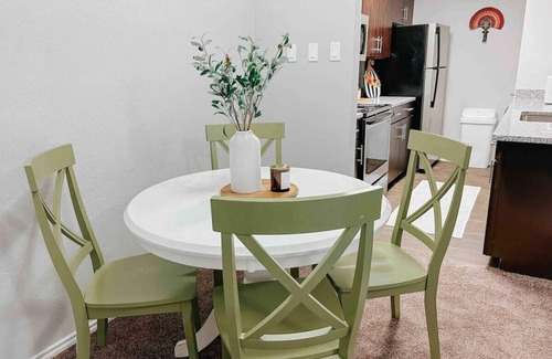 South Side Apartment | Inviting 2-Bedroom Retreat Nestled Among Shaded Oaks