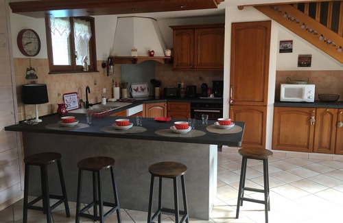 Saint-Nabord House | Cozy Mountain Spirit Retreat with Fireplace & Spa Access