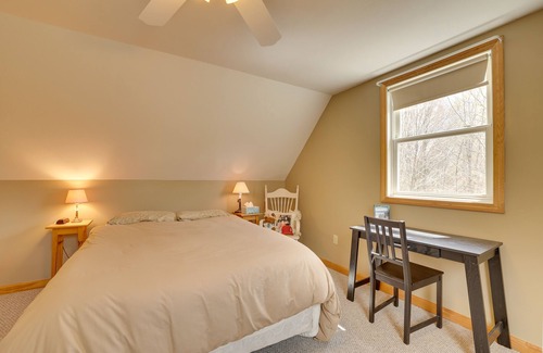 Jay Cabin | Scenic Jay Peak Vacation Rental with Spa and Mountain Views