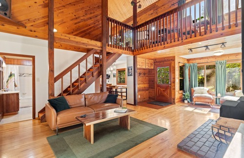 Forest Ranch Cabin | Elegant Woodland Cabin with Pool & Chef's Kitchen
