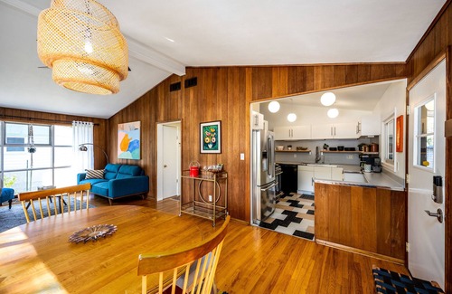 Miller Beach House | Beachside MCM Haven with Private Yard & Ocean Views