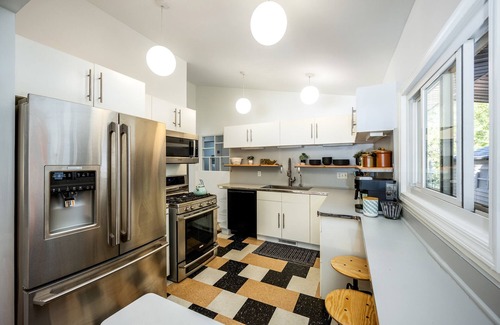 Miller Beach House | Beachside MCM Haven with Private Yard & Ocean Views