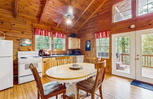 Sautee Nacoochee Cabin | Inviting Blue Ridge Mountain Cabin with Deck, WiFi & Pets Allowed