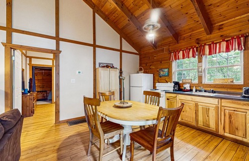 Sautee Nacoochee Cabin | Inviting Blue Ridge Mountain Cabin with Deck, WiFi & Pets Allowed
