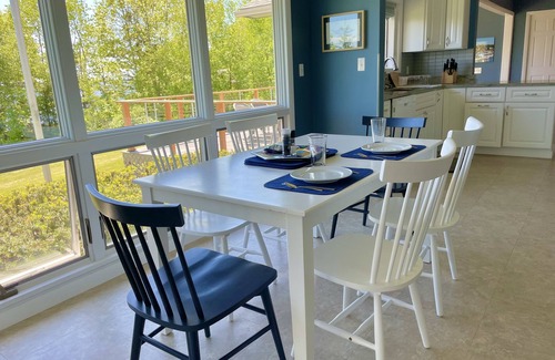 Searsport House | Oceanfront Retreat with Private Beach and Pool Access