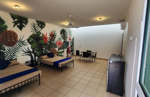 Centro Apartment | Spacious studio with 2 beds and WiFi, AC in fabulous Puerto Escondido